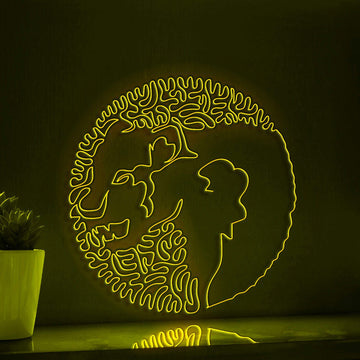 Panther One Line EL Wire Neon Sign - Agile Big Cat Decor - myneonup