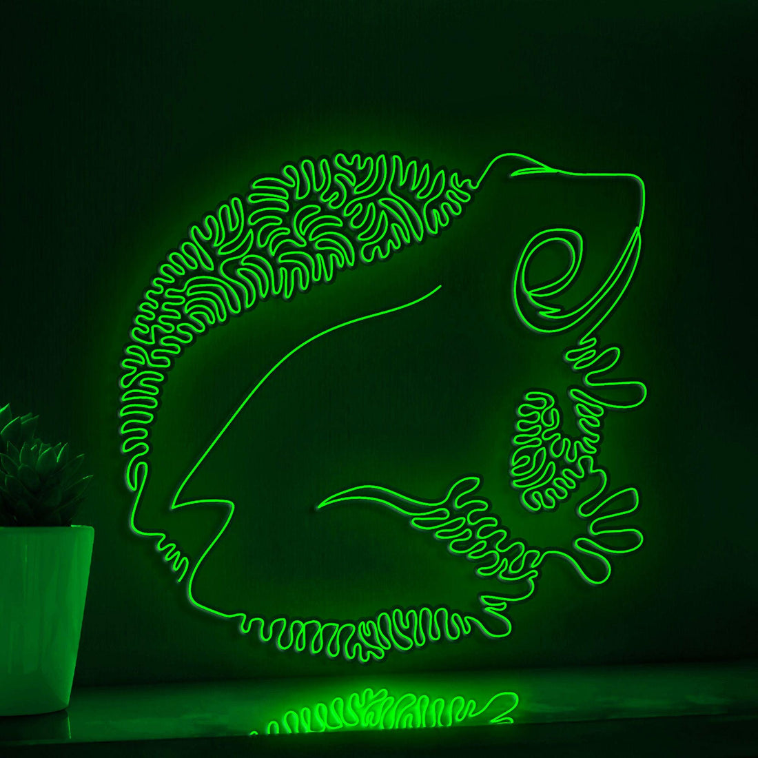 Frog One Line EL Wire Neon Sign - Tailless Amphibian Decor - myneonup