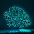 Regal Angelfish EL Wire Neon Sign - Pygoplites Marine Art - myneonup