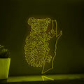 Koala One Line EL Wire Neon Sign - Tree Dweller Wall Art - myneonup