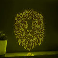 Continuous Line Neon Lion Art for Modern Wall Decor - myneonup