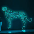 Cheetah One Line EL Wire Neon Sign - Fastest Mammal, Animal Wall Art - myneonup