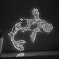 Koi One Line EL Wire Neon Sign - Japanese Relaxation Lighted Art - myneonup