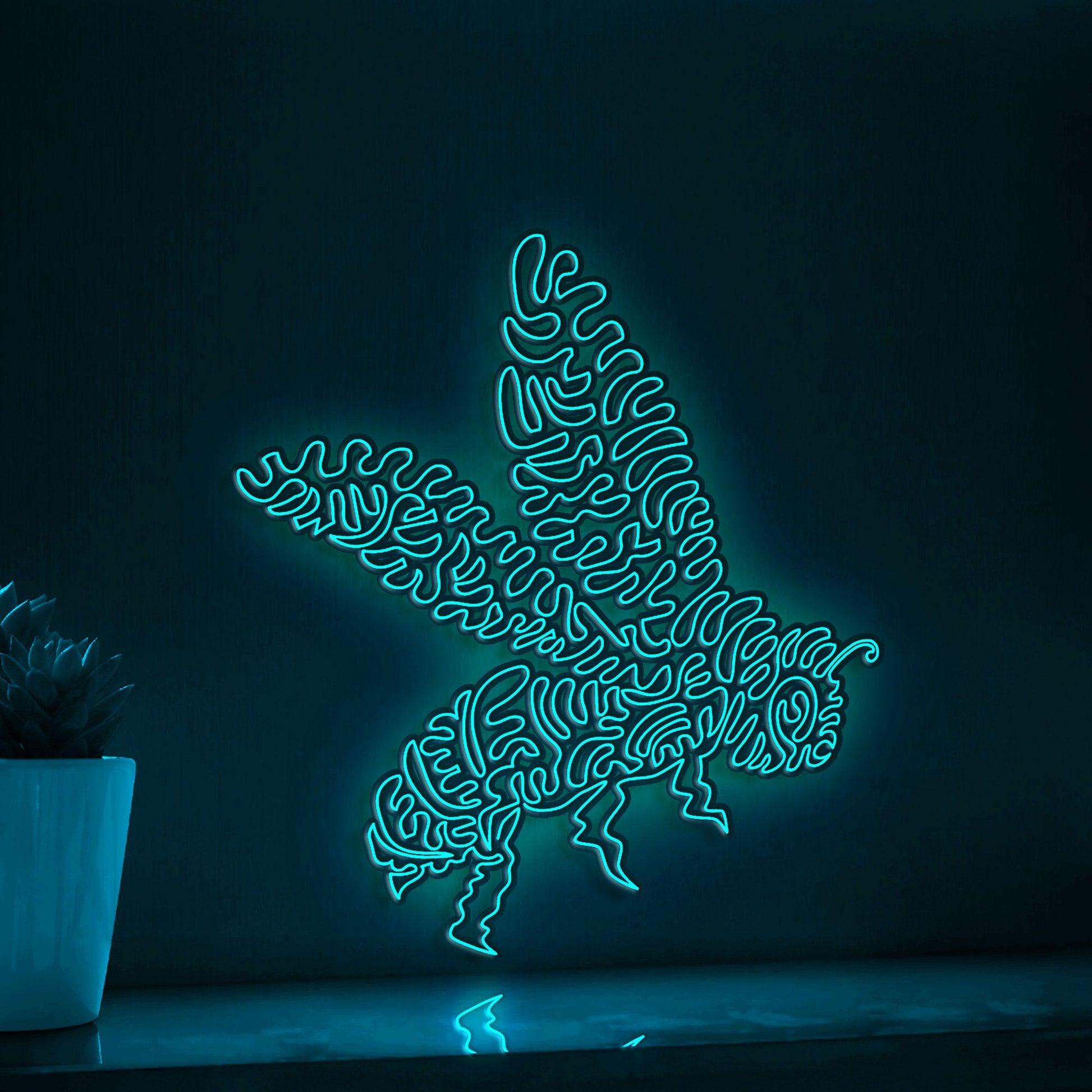 Bee One Line EL Wire Neon Sign - Ideal for Nature Lovers Wall Decor - myneonup