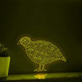 Quail One Line EL Wire Neon Sign - Plain Bird Decor - myneonup