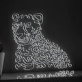 Cheetah One Line EL Neon - Eyeing Prey Wall Art - myneonup