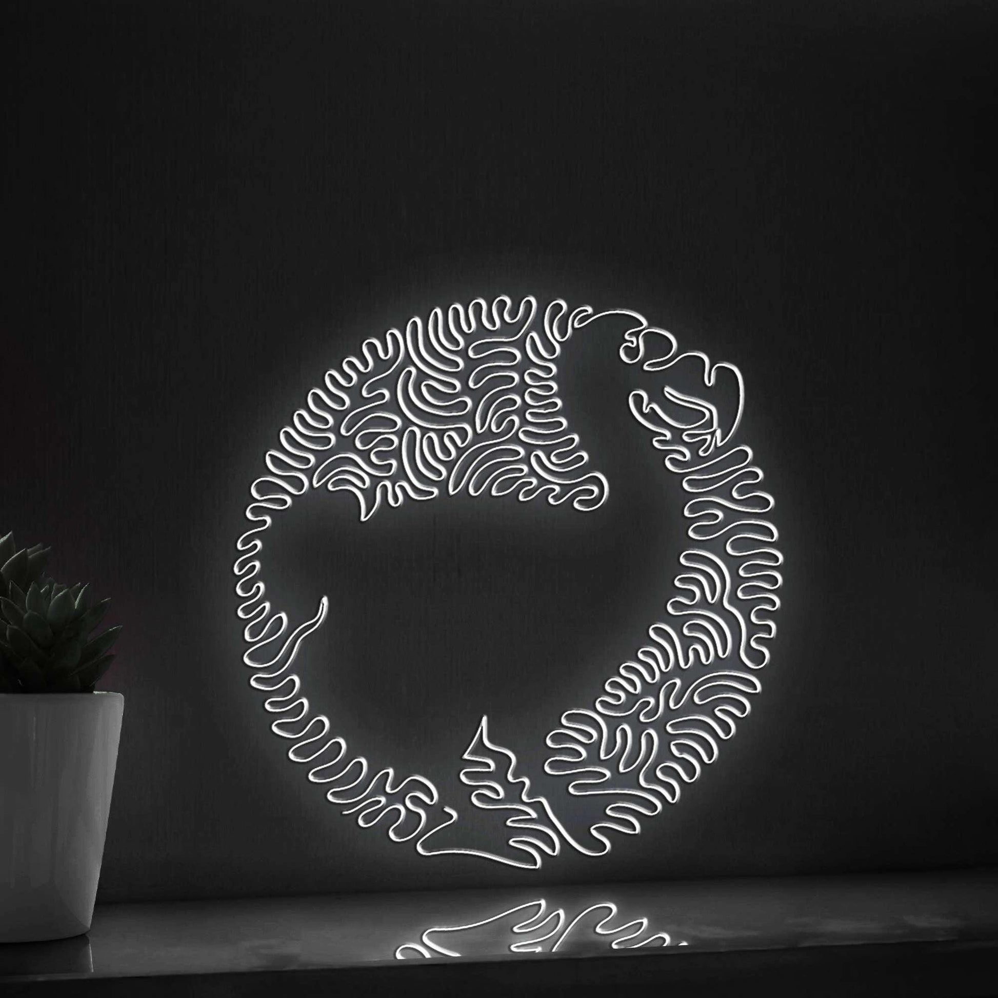 Dodo One Line EL Wire Neon Sign - Extinct Bird Wall Art - myneonup
