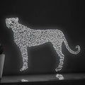 Cheetah One Line EL Wire Neon Sign - Fastest Mammal, Animal Wall Art - myneonup