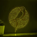 Parrot One Line EL Wire Neon Sign - Lighted Pet Bird Wall Decor - myneonup