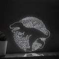 T-Rex One Line EL Wire Neon Sign - Ideal for Dino Lovers Wall Decor - myneonup