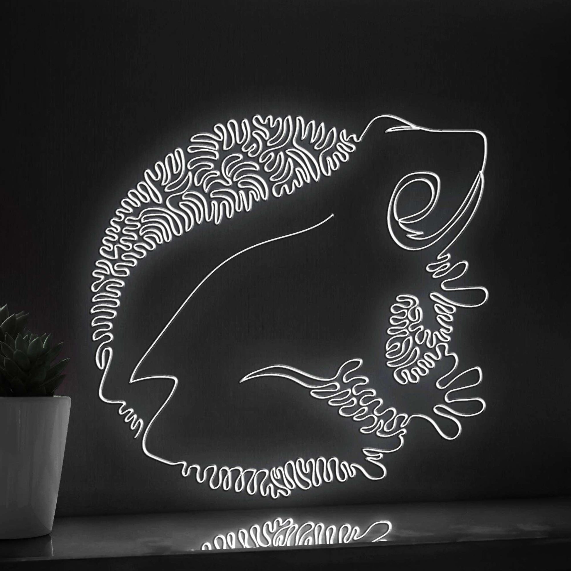 Frog One Line EL Wire Neon Sign - Tailless Amphibian Decor - myneonup