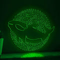 Orca One Line EL Wire Neon Sign - Ocean Themed Wall Decor - myneonup