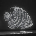 Regal Angelfish EL Wire Neon Sign - Pygoplites Marine Art - myneonup