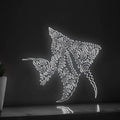 Angelfish One Line EL Wire Neon Sign - Ideal for Aquarium Lovers' Wall Decor - myneonup