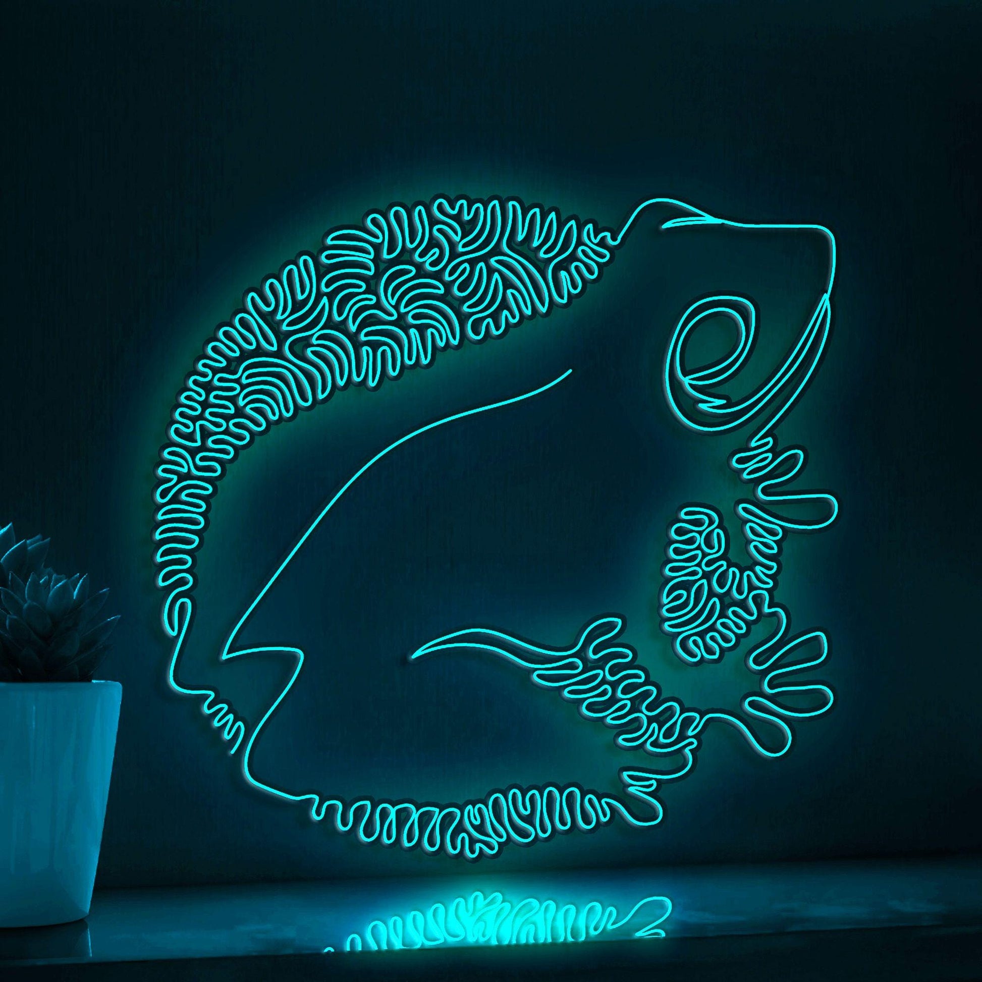 Frog One Line EL Wire Neon Sign - Tailless Amphibian Decor - myneonup