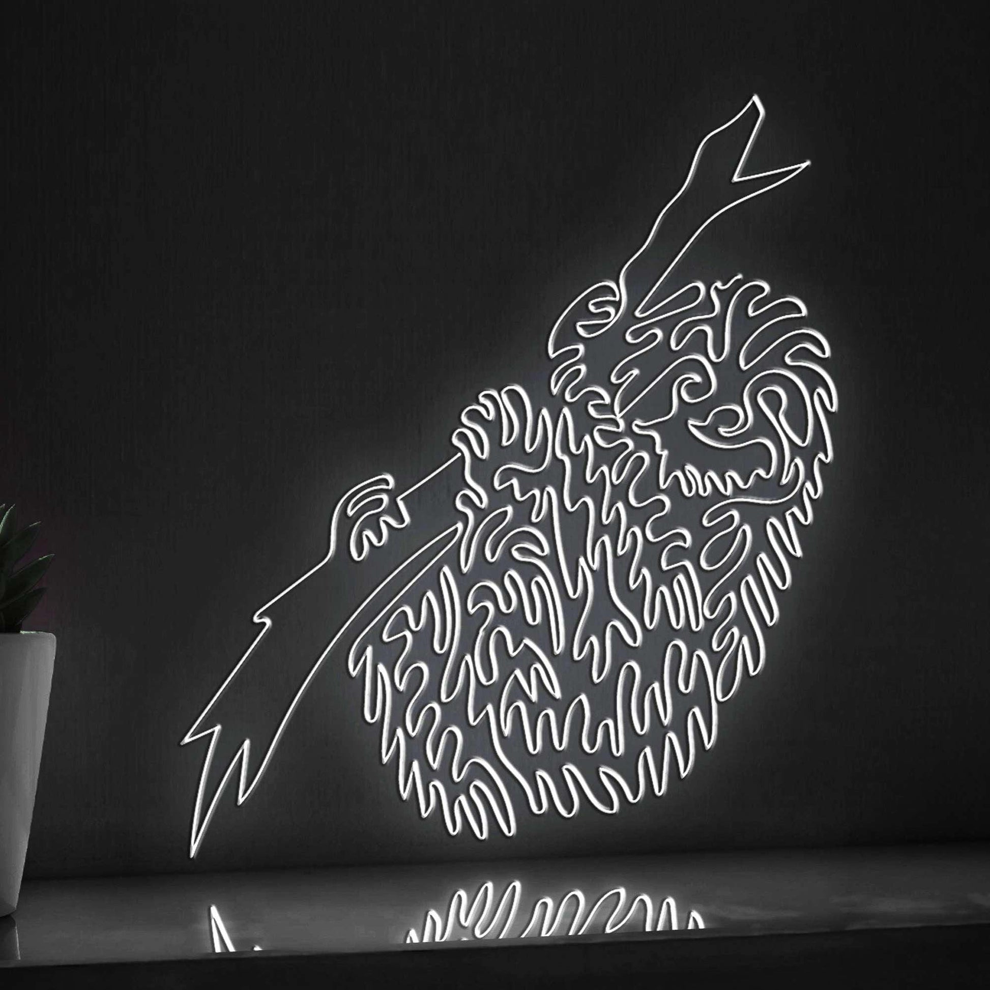 Sloth One Line EL Wire Neon Sign - Perfect for Jungle - Themed Decor, Ideal for Boho Lovers - myneonup