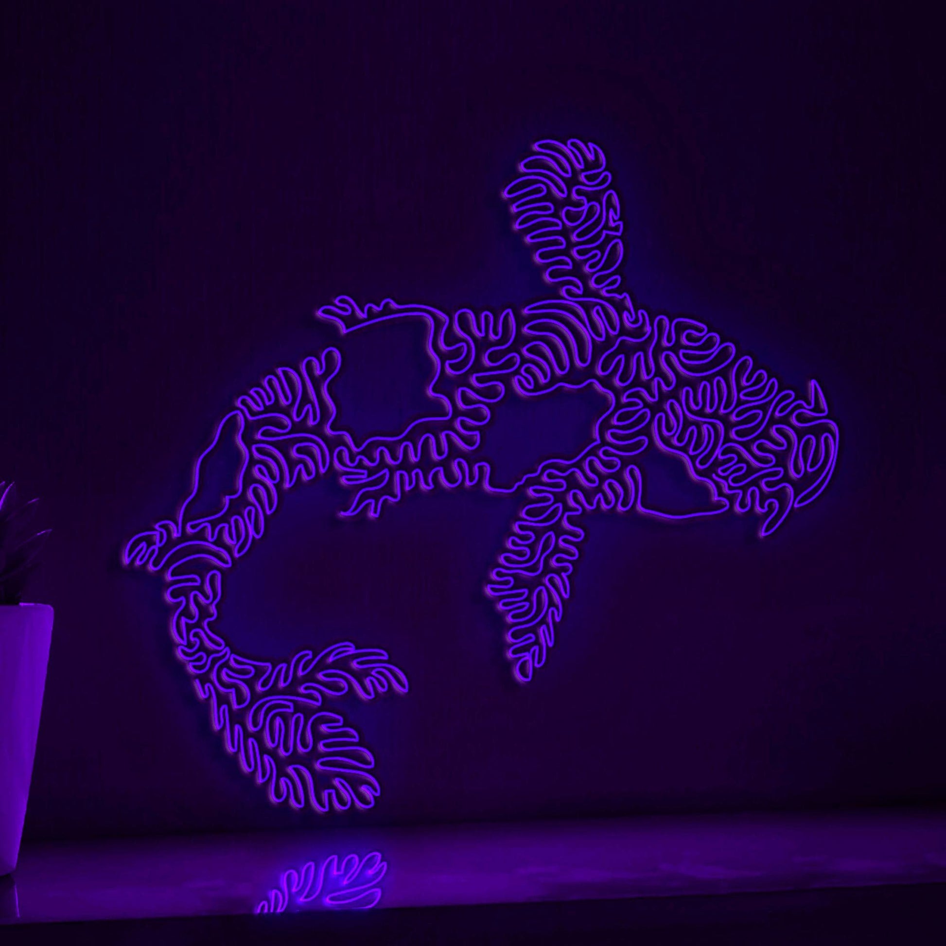 Koi One Line EL Wire Neon Sign - Japanese Relaxation Lighted Art - myneonup