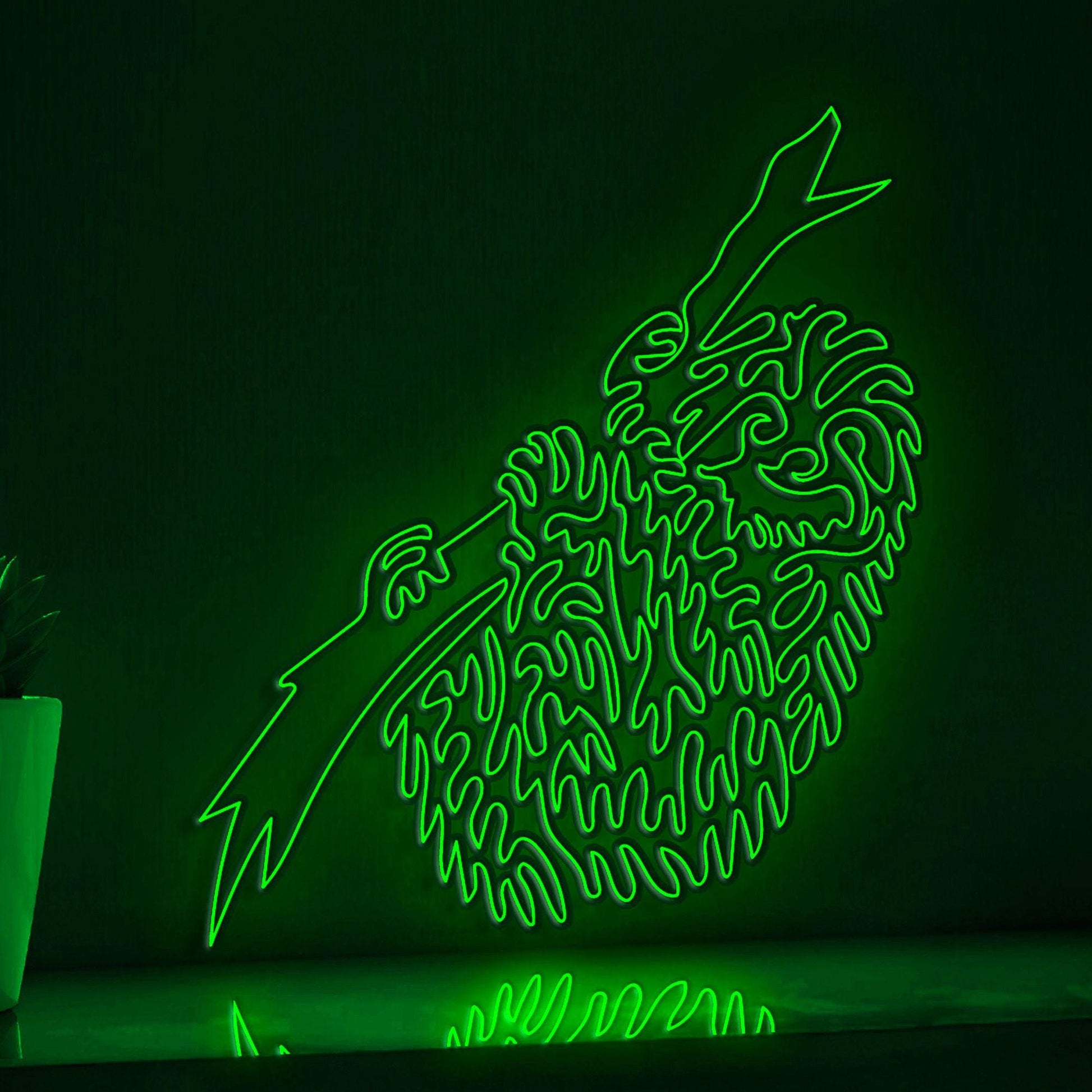 Sloth One Line EL Wire Neon Sign - Perfect for Jungle - Themed Decor, Ideal for Boho Lovers - myneonup