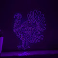 Turkey One Line EL Wire Neon Sign - Fan Tail Bird Decor - myneonup