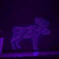 Moose One Line EL Wire Neon Sign - Wild Animal Decor - myneonup
