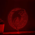 Orca One Line EL Neon - Killer Whale Circle Art - myneonup