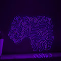 Panther One Line EL Wire Neon Sign - Predatory Animal Wall Art - myneonup