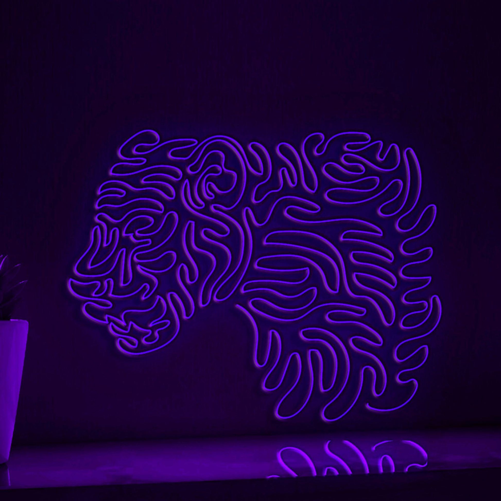 Panther One Line EL Wire Neon Sign - Predatory Animal Wall Art - myneonup