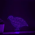 Quail One Line EL Wire Neon Sign - Plain Bird Decor - myneonup