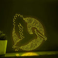 Pelican One Line Neon Sign - Elastic Pouch Bird Wall Art - myneonup