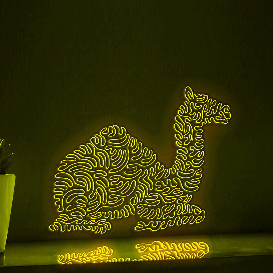 Adorable Camel EL Neon Art for Boho Decor - myneonup