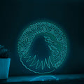 Hawk One Line EL Wire Neon Sign - Sharp Beak Raptor Wall Art - myneonup