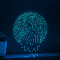 Adorable Big Peacock Tail EL Neon Art for Wall Decor - myneonup