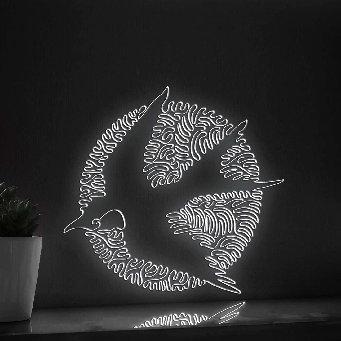 Swallow One Line EL Wire Neon Sign - Ideal for Boho Nursery & Living Room Decor - myneonup