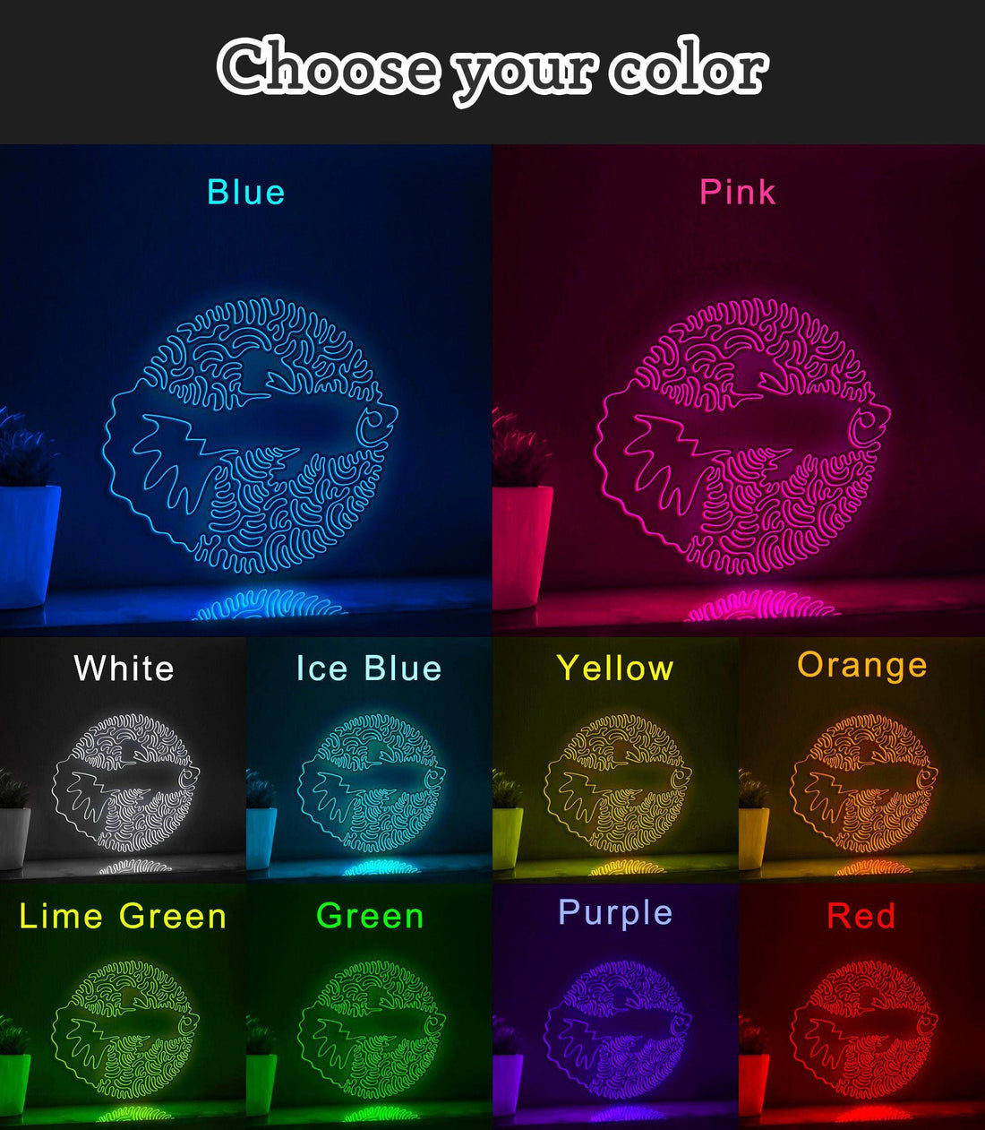 Guppy One Line EL Wire Neon Sign - Ideal for Aquarium Lovers & Decor - myneonup