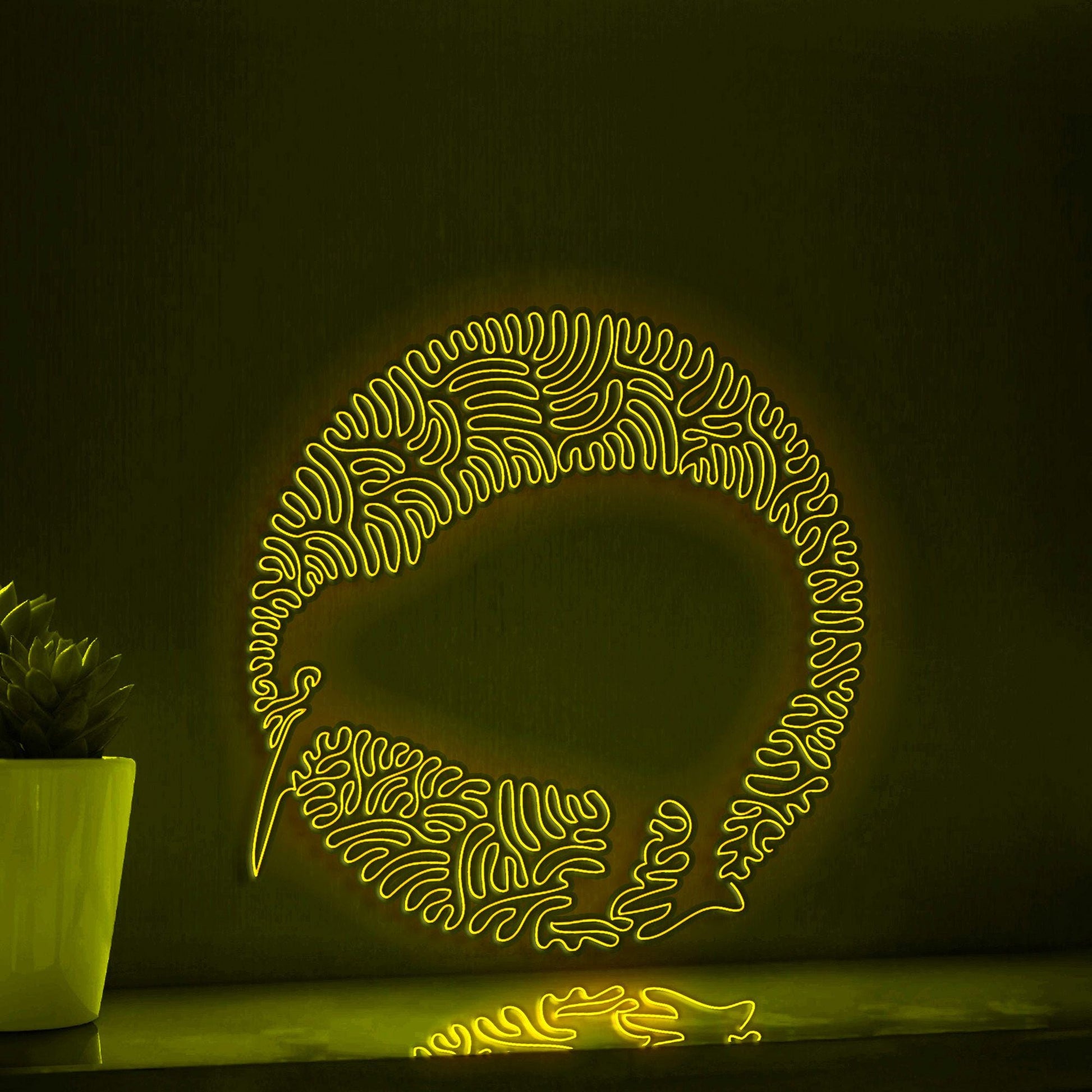 Kiwi One Line Art EL Wire Neon Sign - Nocturnal Bird Wall Decor - myneonup