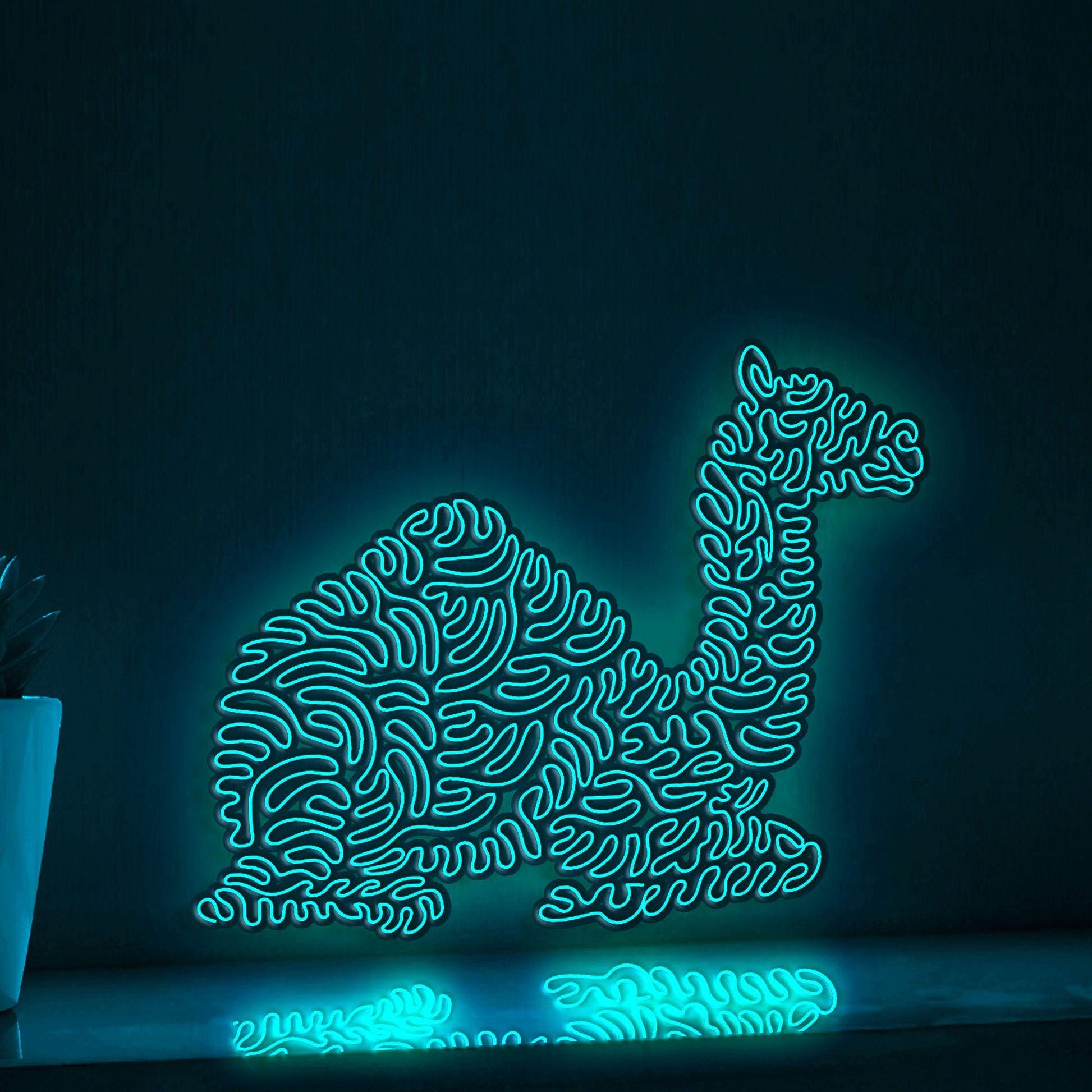 Adorable Camel EL Neon Art for Boho Decor - myneonup