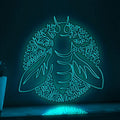 Bee One Line Art EL Wire Neon Sign - Insect Boho Decor - myneonup