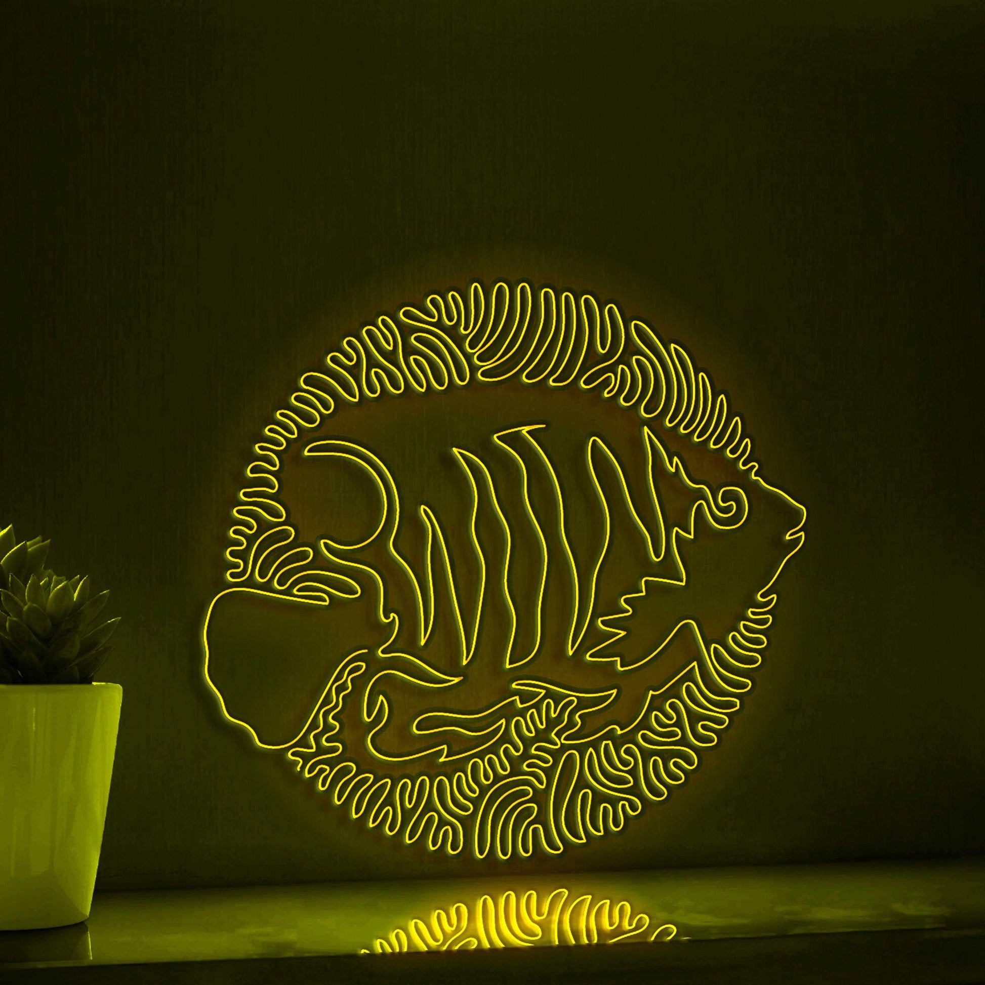 Regal Angelfish EL Wire Neon Sign - Aggressive Beauty Decor - myneonup