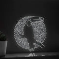Toucan One Line EL Wire Neon Sign - Bird Themed Wall Decor - myneonup
