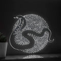 Cobra One Line Art EL Wire Neon Sign - Snake Wall Decor - myneonup
