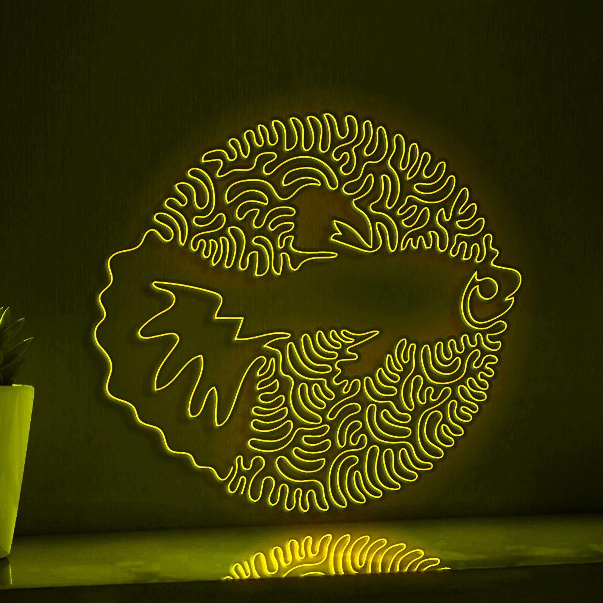 Guppy One Line EL Wire Neon Sign - Ideal for Aquarium Lovers & Decor - myneonup