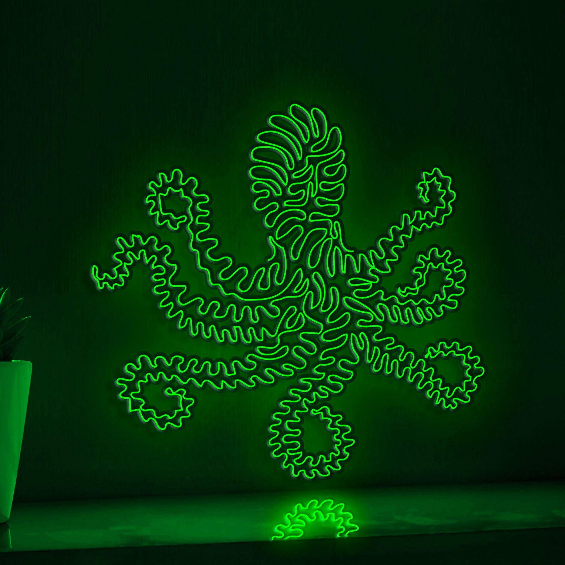 Octopus One Line EL Wire Neon Sign - for Minimalist Home Decor and Ocean Lovers - myneonup
