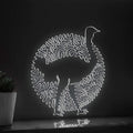 Ostrich One Line EL Wire Neon Sign - Skinny Leg Bird Decor - myneonup