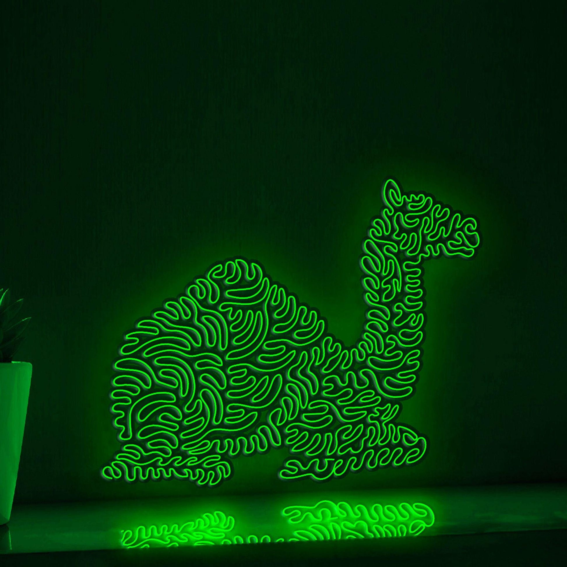 Adorable Camel EL Neon Art for Boho Decor - myneonup