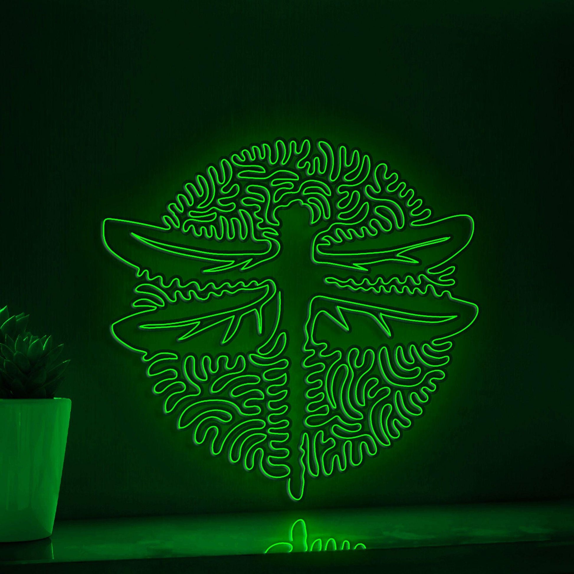 Dragonfly One Line EL Wire Neon Sign - Double Wings Insect Wall Art - myneonup