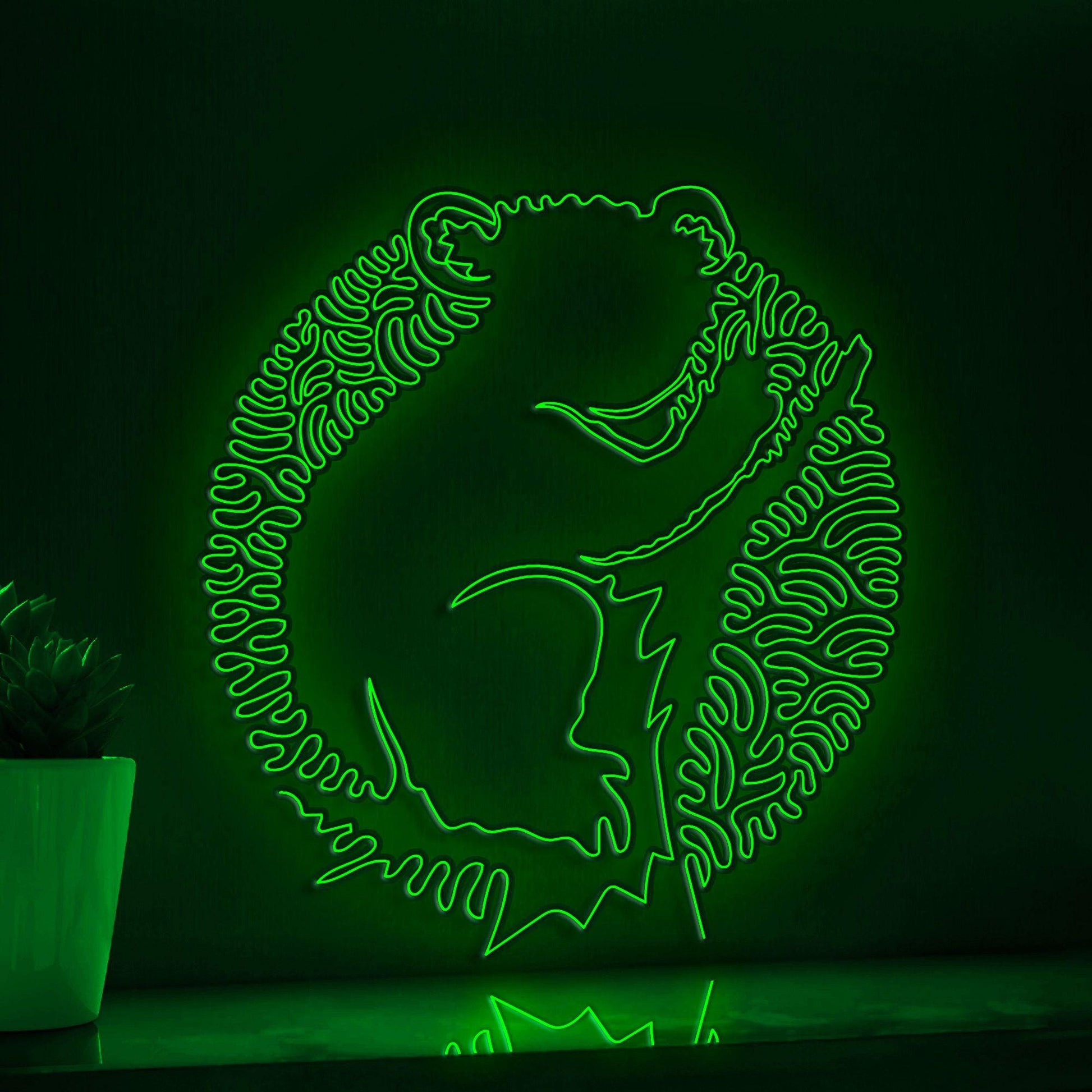 Koala One Line EL Wire Neon Sign - Tree Climber Wall Art - myneonup