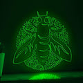 Bee One Line Art EL Wire Neon Sign - Insect Boho Decor - myneonup
