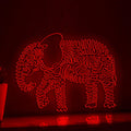 Elephant One Line Art EL Wire Neon Sign - African Animal Wall Decor - myneonup