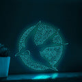 Swallow One Line EL Wire Neon Sign - Ideal for Boho Nursery & Living Room Decor - myneonup