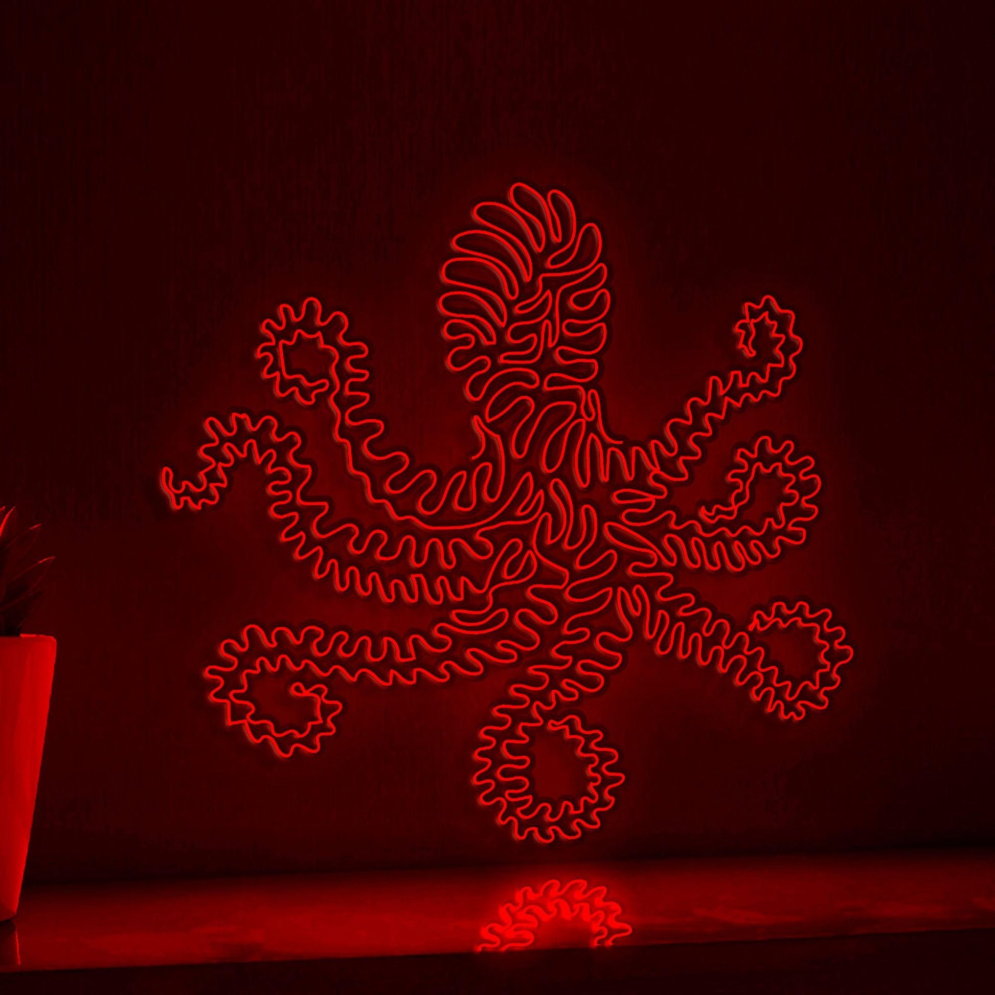 Octopus One Line EL Wire Neon Sign - for Minimalist Home Decor and Ocean Lovers - myneonup
